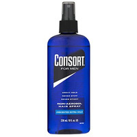 Consort Extra Hold Non-Aero Hair Spray Pump, Unscented, 8 Ounce