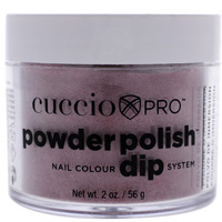 Pro Powder Polish Nail Colour Dip System - Dark Red Glitter by Cuccio Colour for Women - 1.6 oz Nail Powder