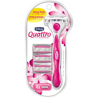 Schick Quattro for Women Value Pack with 1 Razor and 4 Razor Blade Refills