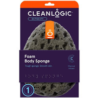 Clean Logic Charcoal Infused Sea Foam Body Sponge (Pack of 2)