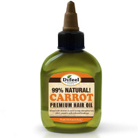 Difeel Premium Mega Care Natural Hair Oil - Carrot Oil with Vitamins a and E 2.5 ounce