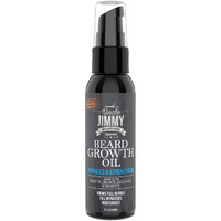 Uncle Jimmy Beard Growth Oil with Biotin | Natural Beard Care for Thicker, Fuller Healthier Beard | Men's Facial Hair Treatment for Grooming | Increases Thickness and Volume 2 Fl Oz