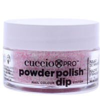 Pro Powder Polish Nail Colour Dip System - Soft Pink Glitter by Cuccio Colour for Women - 0.5 oz Nail Powder