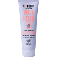 Noughty 97% Natural Wave Hello Curl Defining Conditioner, to Condition, Soften and Define Curls with Sea Kelp Extract and Avocado Oil, Sulphate Free Vegan Haircare 250ml