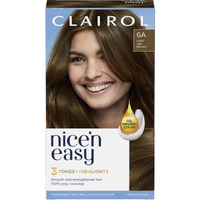 Nice n Easy Permanent Color - 6A 114 Light Ash Brown by Clairol for Women - 1 Application Hair Color
