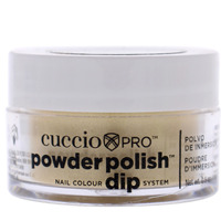 Pro Powder Polish Nail Colour Dip System - Metallic Lemon Gold by Cuccio Colour for Women - 0.5 oz Nail Powder