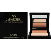 Velveteen Blush and Shimmer Duet - 12 Natural and Glow by GA-DE for Women - 0.26 oz Blush