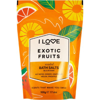 Scented Bath Salts - Exotic Fruit by I Love Cosmetics for Women - 17.6 oz Bath Salt
