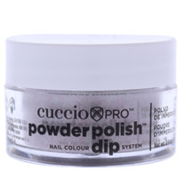 Pro Powder Polish Nail Colour Dip System - Silver With Baby Pink Glitter by Cuccio Colour for Women - 0.5 oz Nail Powder