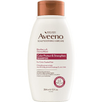 OGX Aveeno Color Protect Strengthen+ Blackberry Quinoa Shampoo, Fresh, 12 Fl Oz