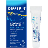 Differin Acne Treatment Gel, 30 Day Supply, Retinoid Treatment for Face with 0.1% Adapalene, Gentle Skin Care for Acne Prone Sensitive Skin, 15g Tube