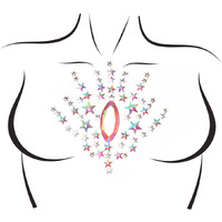 Juniper adhesive body jewels sticker.