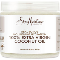 SheaMoisture Body Moisturizer For Dry Skin 100% Extra Virgin Coconut Oil Nourishing Hydration Soften And Restore Skin And Hair 14.5 oz