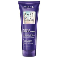 LOreal Paris Sulfate Free Brass Toning Purple Conditioner for Blonde, Bleached, Silver, or Brown Highlighted Hair, EverPure, 6.8 Fl Oz (Packaging May Vary)