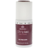 Striplac Peel or Soak - 135 Pink Diva by Alessandro for Women - 0.27 oz Nail Polish