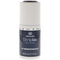 Striplac Peel or Soak - 121 Superstition Blue by Alessandro for Women 0.27 oz Nail Polish