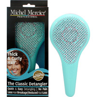 The Classic Detangler Thick and Curly Hair - Pink-Turquoise by Michel Mercier for Unisex - 1 Pc Hair Brush