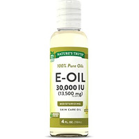 Nature's Truth Vitamin E Oil for Skin 30,000 IU | 100% Pure | 4 oz | Lemon Scented | GC/MS Tested