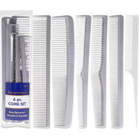 Heat Resistant Durable and Flexible Combs Set by Aristocrat for Unisex - 6 Pc Comb