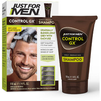Just For Men Control GX Grey Reducing Shampoo, Gradual Hair Color for Stronger and Healthier Hair, 4 Fl Oz - Pack of 1 (Packaging May Vary)