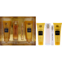 Prestige Silence by New Brand for Women - 4 Pc Gift Set 3.3oz EDP Spray, 0.5oz EDP Spray, 4.3oz Shower Gel, 4.3oz Body Lotion