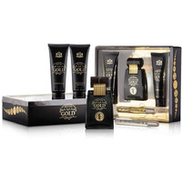Gold by New Brand for Men - 3 Pc Gift Set 3.3oz EDT Spray, 0.5oz EDT Spray, 4.3oz Shower Gel, 4.3oz After Shave