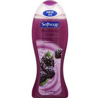 Softsoap Exfoliating Body Wash - Blackberry Sugar Scrub - 20 fl oz