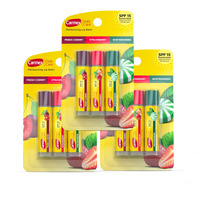 Carmex Daily Care Moisturizing Lip Balm Sticks, SPF 15, Multi-Flavor Lip Balm Pack, 9 Count (3 Packs of 3)