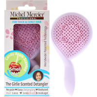 The Girlie Scented Detangler Brush Candy Apple Thick and Curly Hair - Purple-Pink by Michel Mercier for Women - 1 Pc Hair Brush