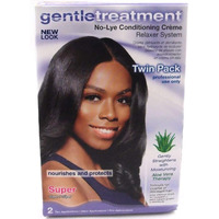 Gentle treatment twin pack no-lye conditioning creme relaxer system