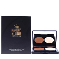 Shading and Highlight Box - Neutral Brown-White by Make-Up Studio for Women - 2 x 0.11 oz Highlighter