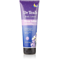 Dr Teal's Sleep Lotion by Dr Teal's Sleep Lotion with Melatonin & Essential Oils Promotes a better night's sleep (Shea butter, Cocoa Butter and Vitamin E 8 oz(D0102HAXL3U.)