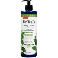 Dr Teal's DCP Products Body Lotion Moisture Rejuvenating Eucalyptus & Spearmint, 16 fl oz Pack of 4 (Yes)