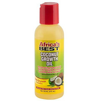 Africa's Best - Coconut Growth Oil, Enriched With Natural Vitamins & Essential Fatty Acids, Daily moisturizer or Hot Oil Treatment, Nourishes Your Scalp and Hair, 4oz Bottle, Brown (1-160-04-1243)