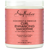 SheaMoisture Curl Enhancing Smoothie Hair Cream for Thick, Curly Hair Coconut and Hibiscus Sulfate Free and Paraben Free Curl Cream 20 oz