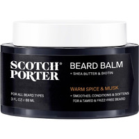 Scotch Porter Conditioning Beard Balm for Men | Hydrates, Smooths, Adds Shine & Tames Flyaway Hair | Free of Parabens, Sulfates & Silicones | Vegan | 3oz Jar
