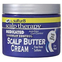 Scalp Therapy Medicated Dandruff Control, Anti-Frizz, Curl Control, Sulfate Free, Scalp Treatment Butter Cream for Men and Women