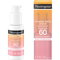 Neutrogena Invisible Daily Defense Face Serum with Broad Spectrum SPF 60+ to Help Even Skin Tone, Oil-Free, Non-Greasy, Antioxidant Complex for Environmental Aggressors, 1.7 fl. Oz