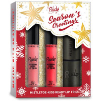 RUDE Mistletoe-Kiss Ready Lip Trio(D0102H2BPVA)