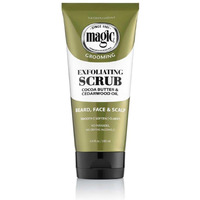 SoftSheen-Carson Magic Men's Grooming Facial Exfoliating Scrub, Softens, Smooths and Clarify, With Cocoa Butter and Cedarwood Oil for Beard, Skin and Scalp, 6.7 fluid ounces