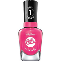 Miracle Gel Neon - 050 Fuchsia Fever by Sally Hansen for Women - 0.5 oz Nail Polish