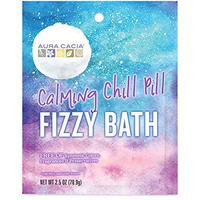 Aura Cacia Calming Chill Pill Fizzy Bath | GC/MS Tested for Purity | 2.5 oz (70.9g)