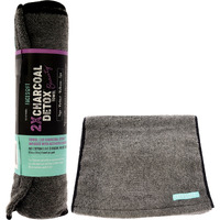 Towels Charcoal Detox - Beauty by Facesoft for Unisex - 1 Pc Towel