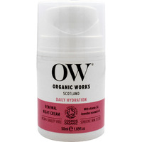 Daily Hydration Renewal Night Cream by Organic Works for Unisex - 1.69 oz Cream