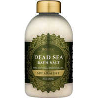 Bokek Bokek Organic Spearmint Bath Salt, Dead Sea Salt Scented With Certified Organic Essential Oil, 20 Ounce Jar, White, Spearmint, 20 ounces