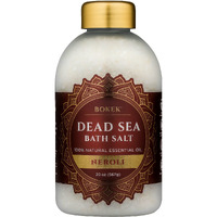 Bokek Bokek Organic Neroli Bath Salt, Dead Sea Salt Scented With Certified Organic Essential Oil, 20 Ounce Jar, White, Neroli, 20 ounces
