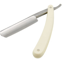 Union Razors Straight Edge Razor SR2 Barber Straight Edge 3-Inch Razor Straight Shaving - White