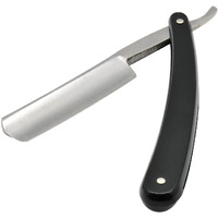 Union Razors Straight Razor SR3 Barber Straight Edge 3-Inch Razor Straight Shaving Razor - Black