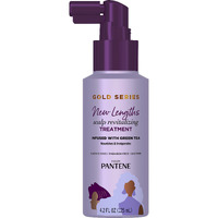 Pantene Gold Series New Lengths Scalp Revitalizing Treatment, 4.2 Fl Oz Scalp Treatment Infused with Green Tea, Moisturizes, Strengthens and Protects from the Root for Visibly Longer Hair