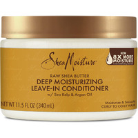 SheaMoisture Raw Shea Butter Deep Moisturizing Leave-in Conditioner for Curly Hair Raw Shea Butter Hair Conditioner to Moisturize and Smooth Hair 11.5 oz